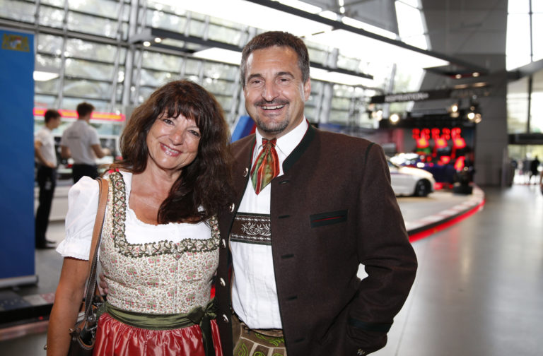 Georg Hackl mit Frau