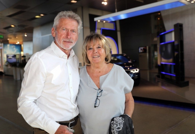 Paul Breitner und  Ehefrau